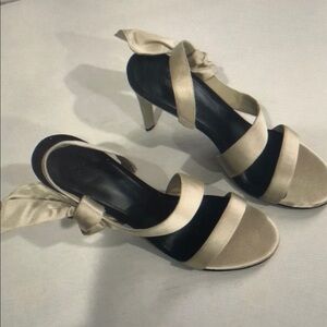 CO Satin bow heels